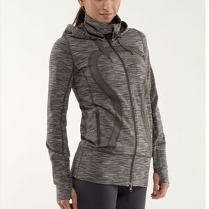 Lululemon Stride Jacket In Wren Space Dye / Wren